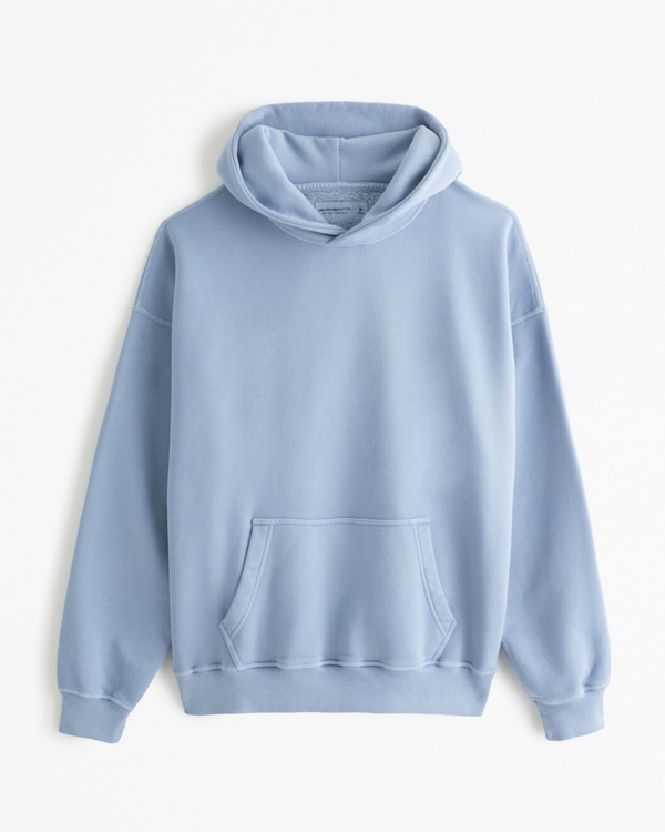 Light blue best sale abercrombie hoodie