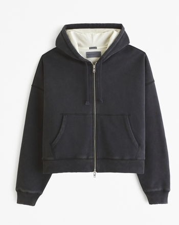Girls zip up hoodie black store