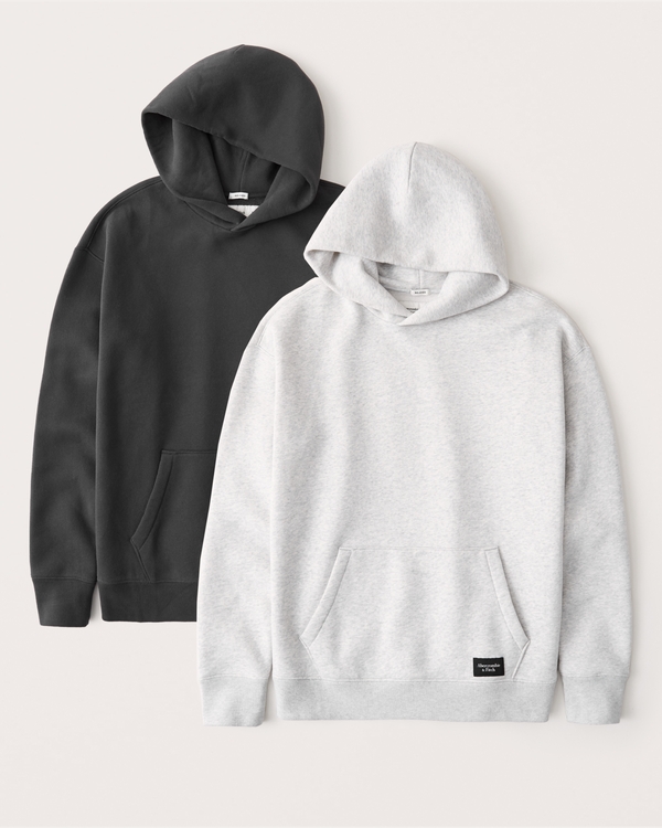 Men's 2-Pack Relaxed Popover Hoodie | Men's Clearance | Abercrombie.com