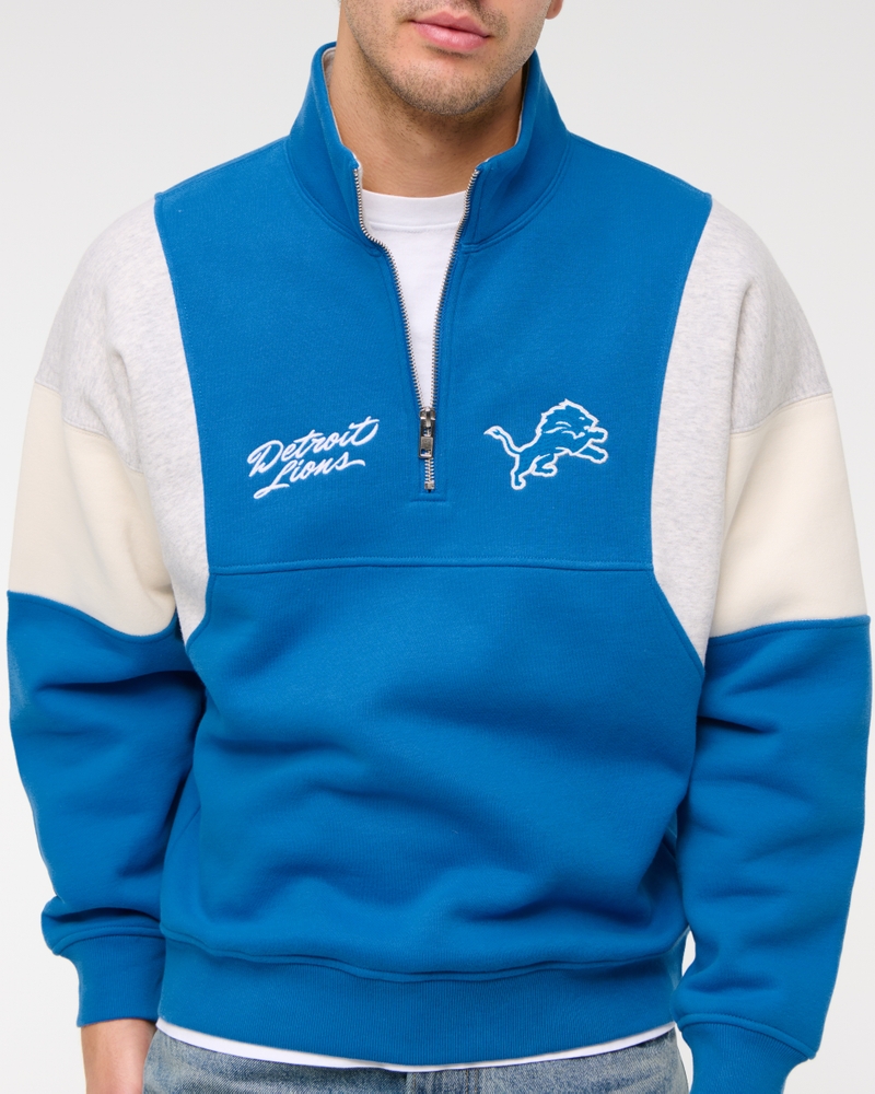 Detroit Lions Graphic Half-Zip Sweatshirt