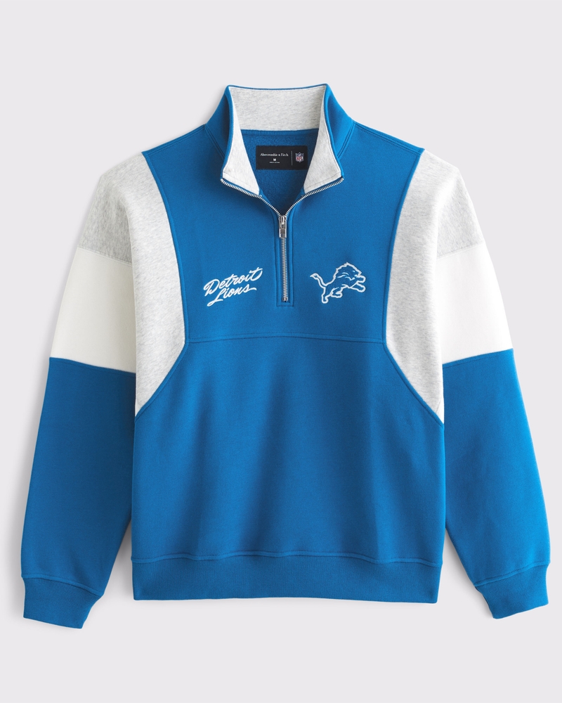 Detroit Lions Graphic Half-Zip Sweatshirt
