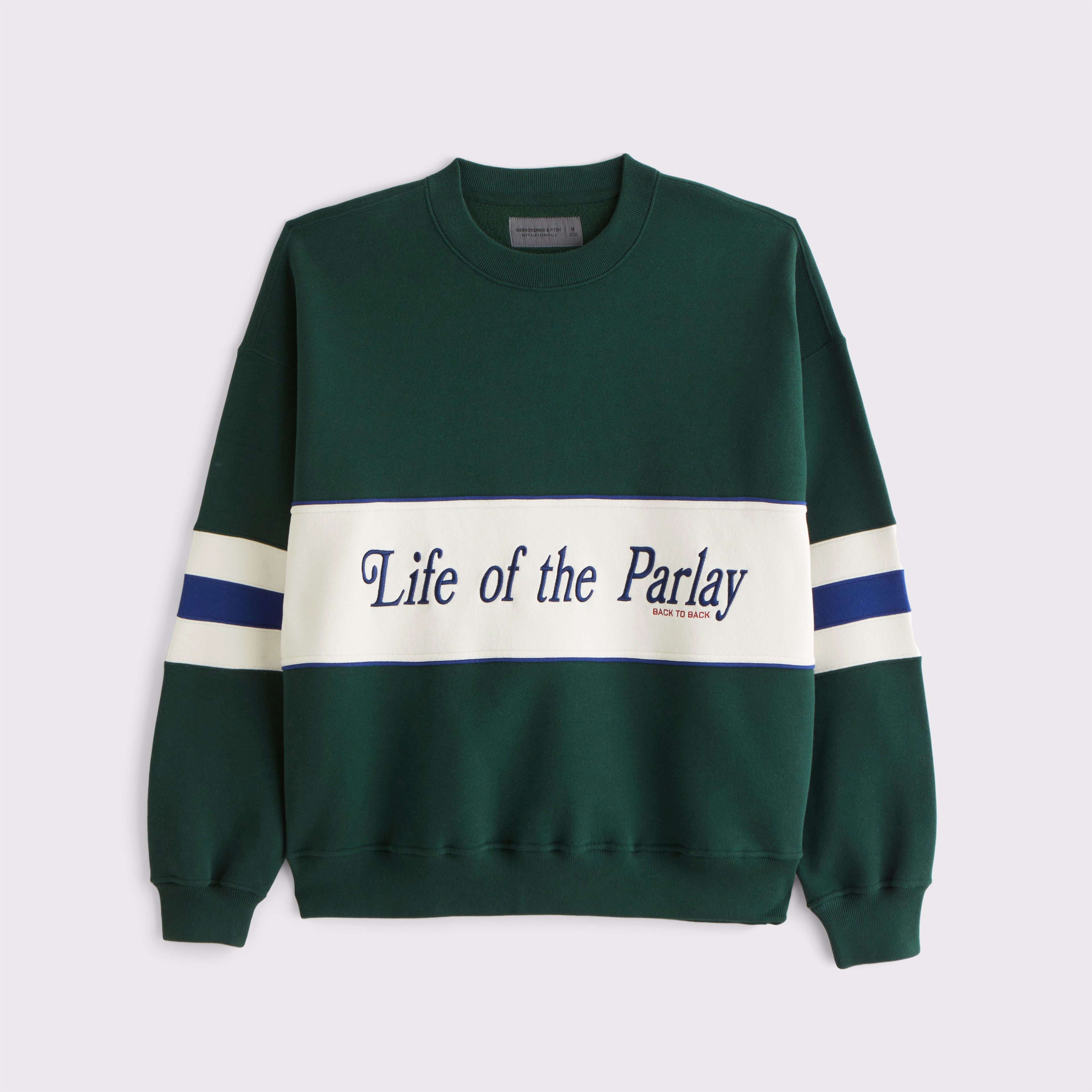 ★codegraphy★ Synthetic fiber color scheme sports crew neck Men's Sporty Graphic Crew Sweatshirt | Men's Clearance