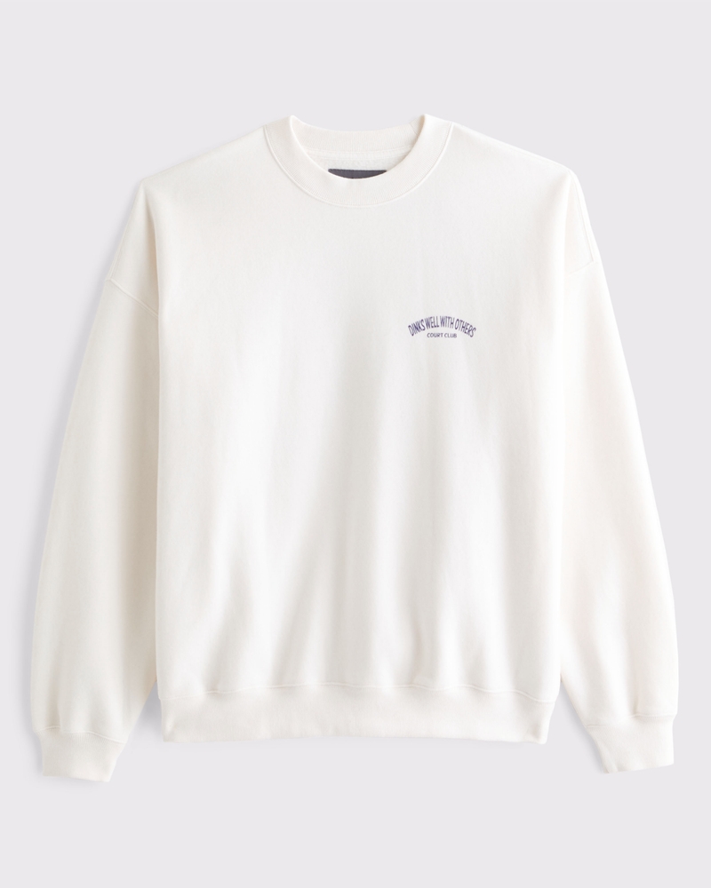 Men's Sporty Graphic Crew Sweatshirt | Men's Clearance