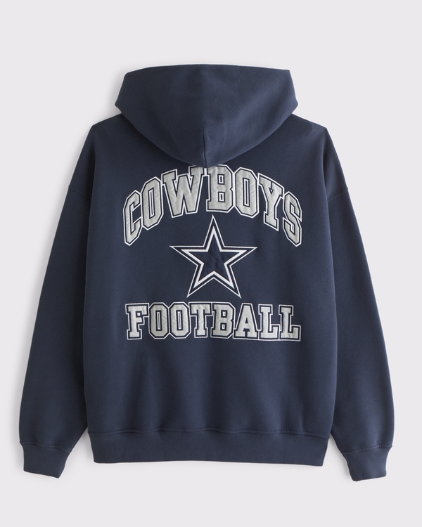 Dallas Cowboys Graphic Popover Hoodie, Navy - Cowboys view 1