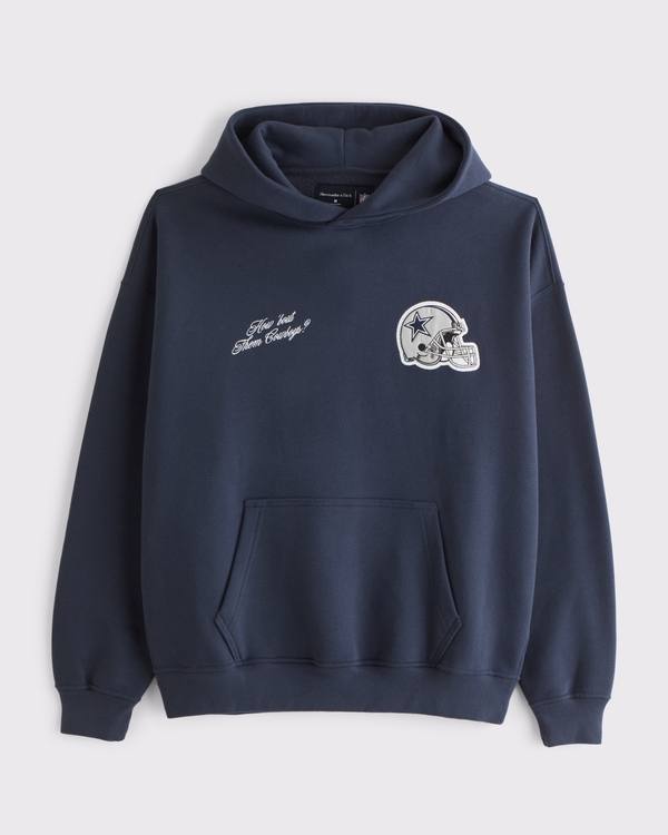 Dallas Cowboys Graphic Popover Hoodie, Navy - Cowboys view 1