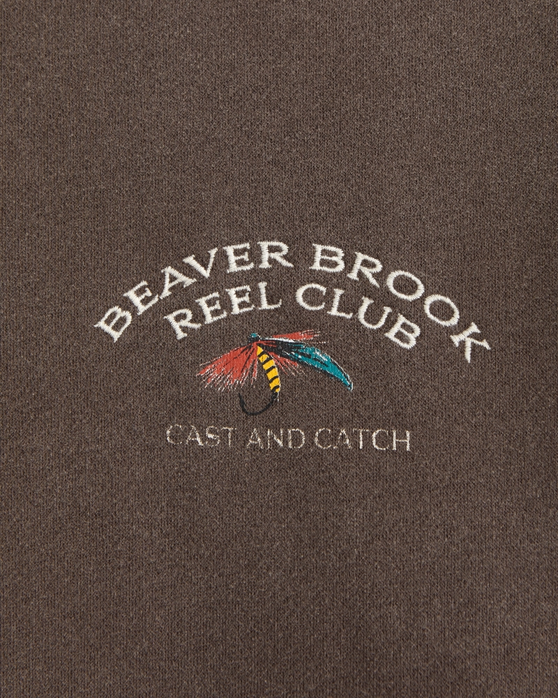 Fishing Graphic Crew Sweatshirt