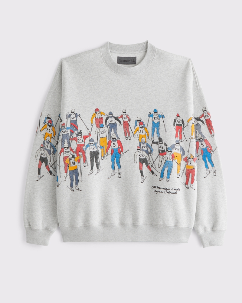 Ski Graphic Crew Sweatshirt