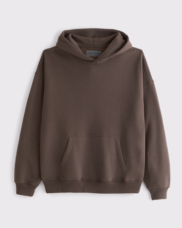 Essential Popover Hoodie, Chocolate Brown view 1