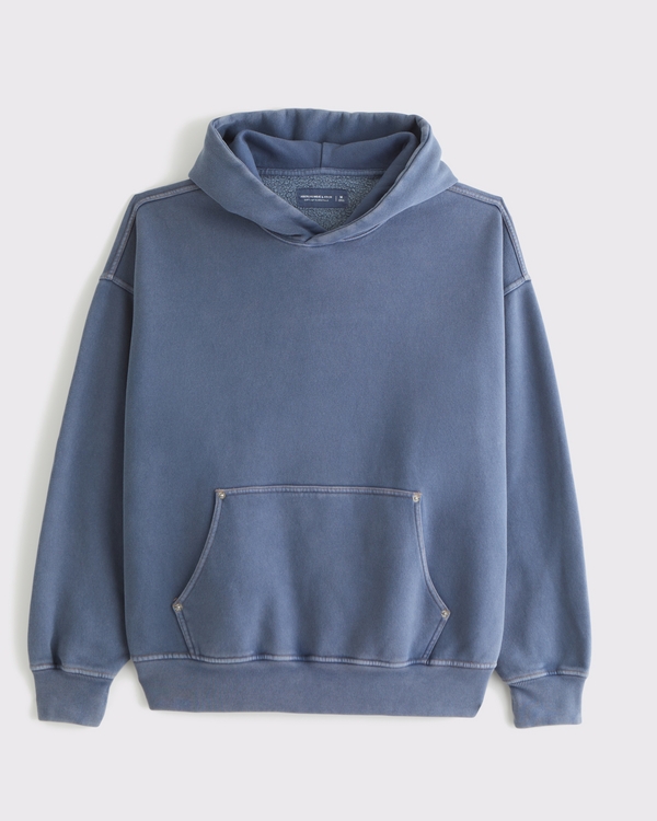 Essential Popover Hoodie, Cool Navy view 1