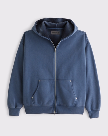 Men's Essential Lined Full-Zip Hoodie | Men's Tops