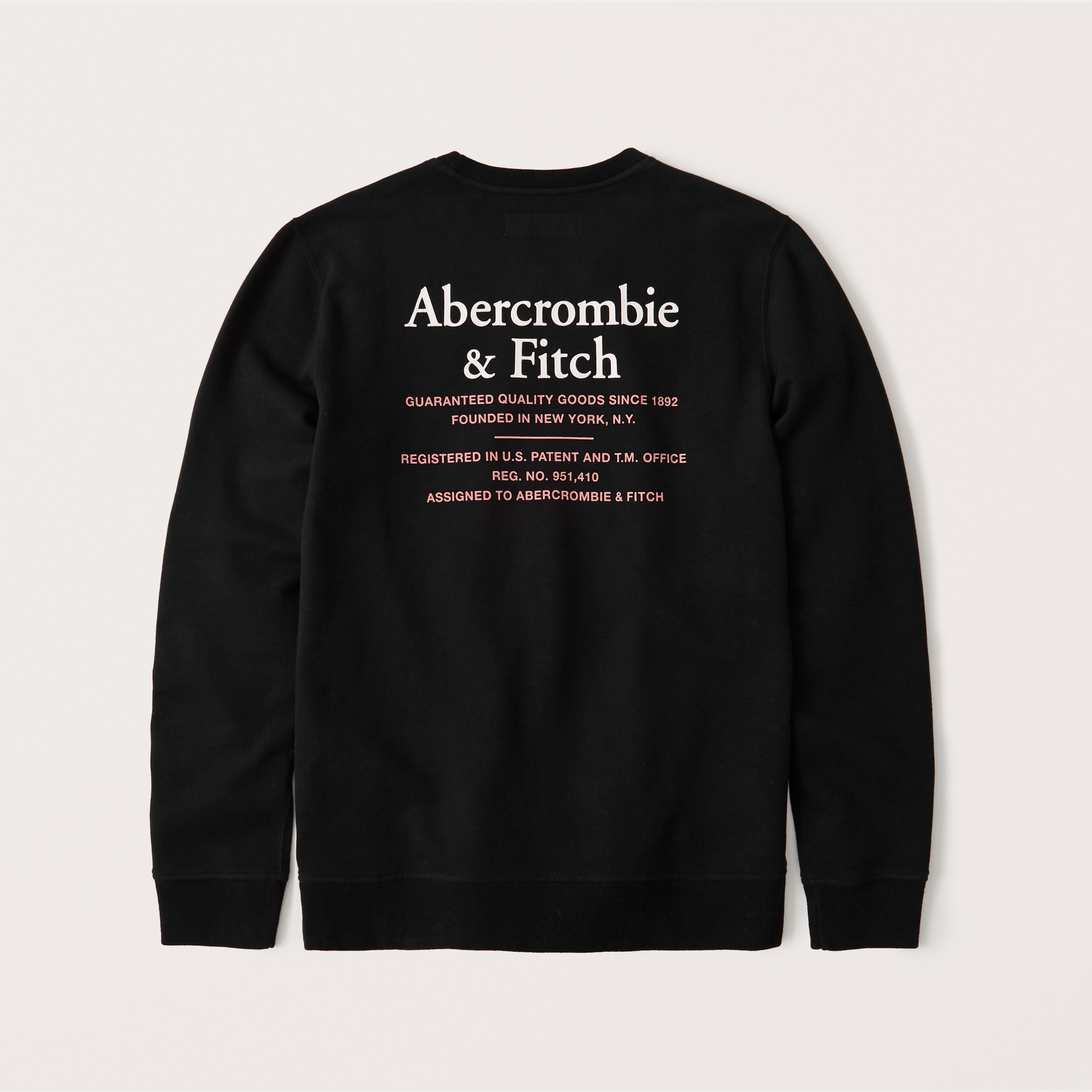 abercrombie logo crew sweatshirt