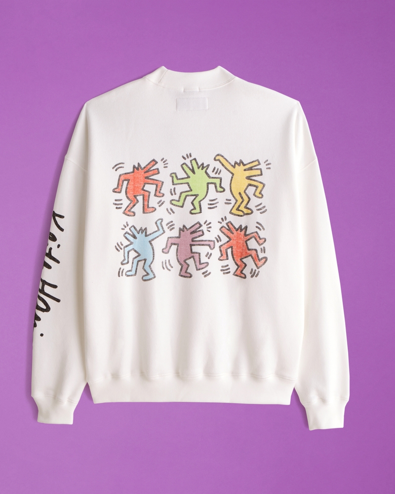 Relaxed Graphic Crewneck Sweatshirt - Multi-color