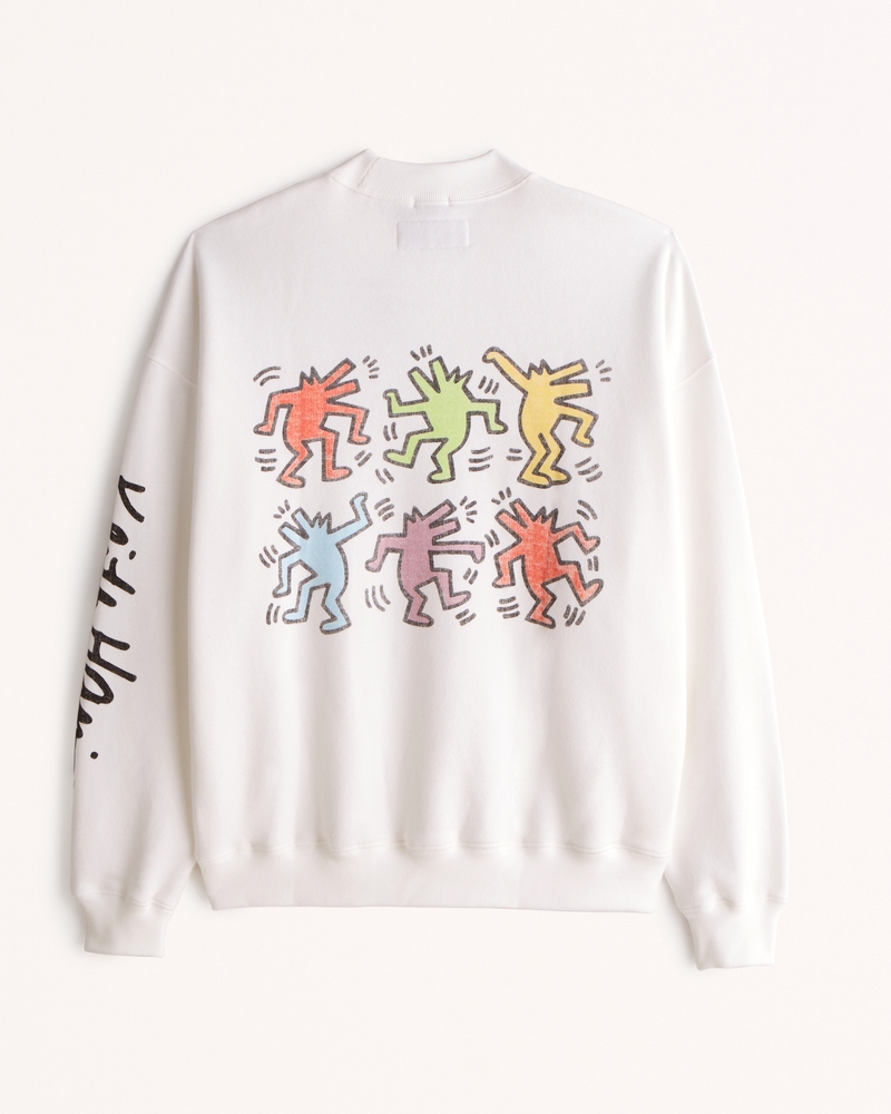 Men's Pride Keith Haring Graphic Crew Sweatshirt | Men's Men's Pride Keith Haring Graphic Crew Sweatshirt | Men's