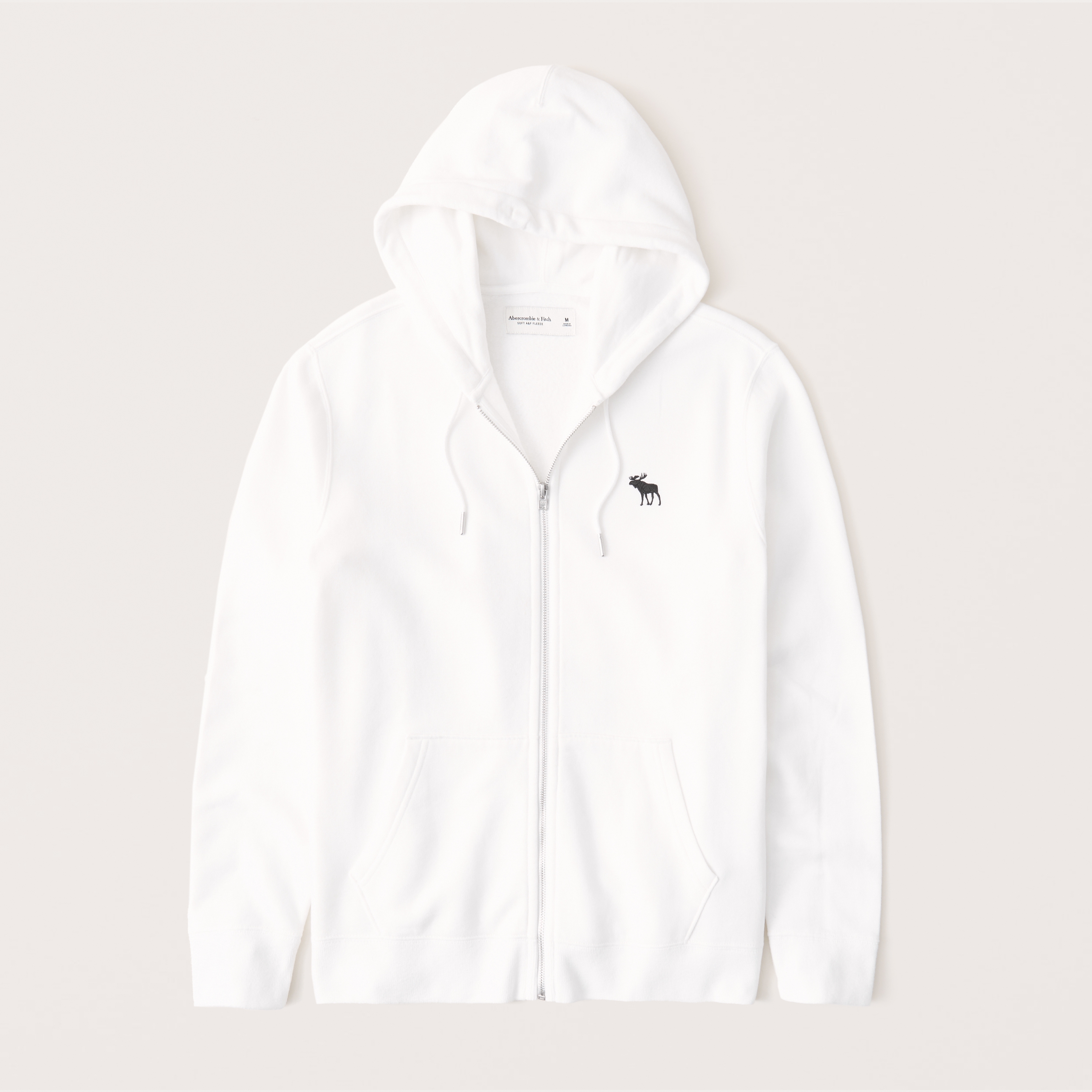 abercrombie hoodie white