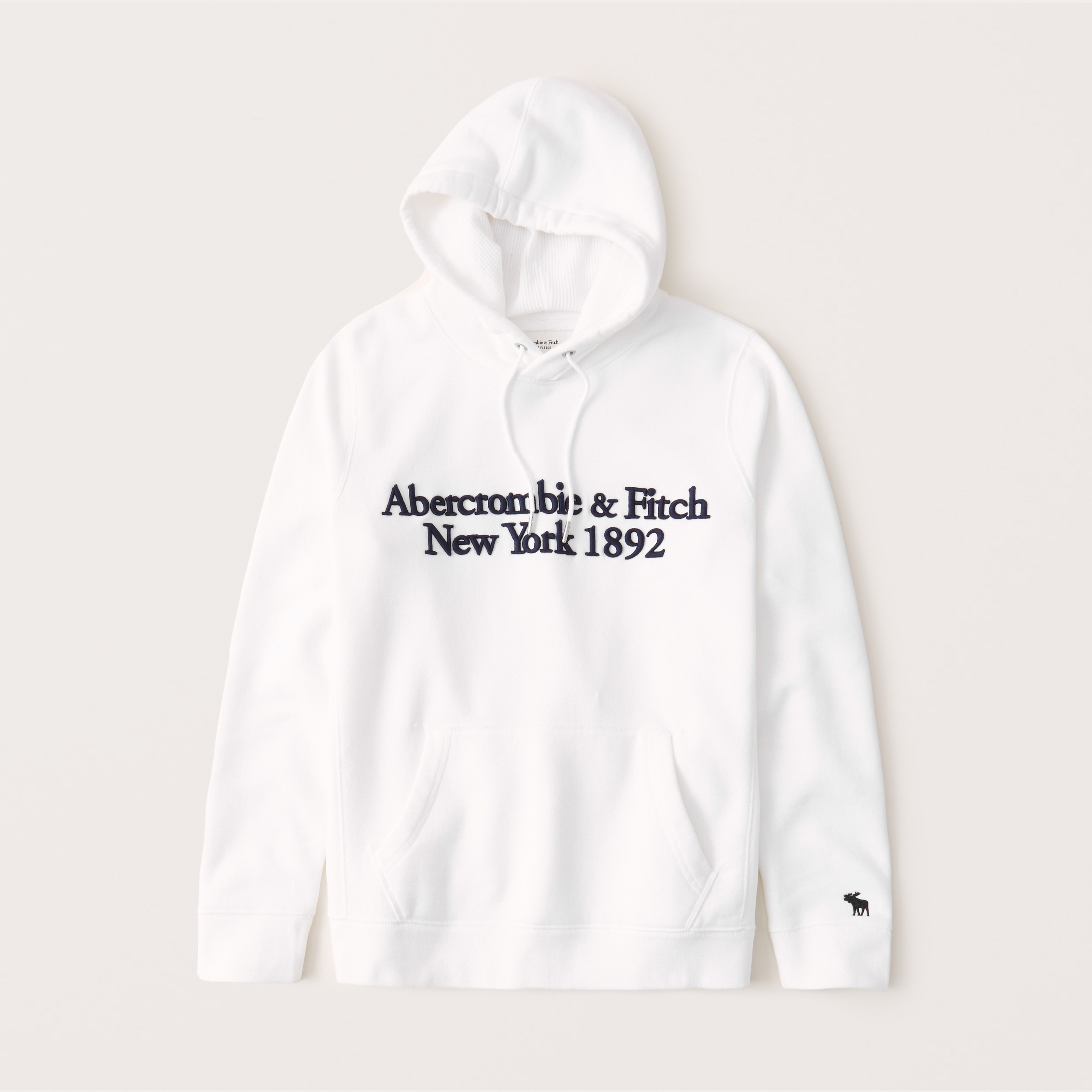 abercrombie hoodie white