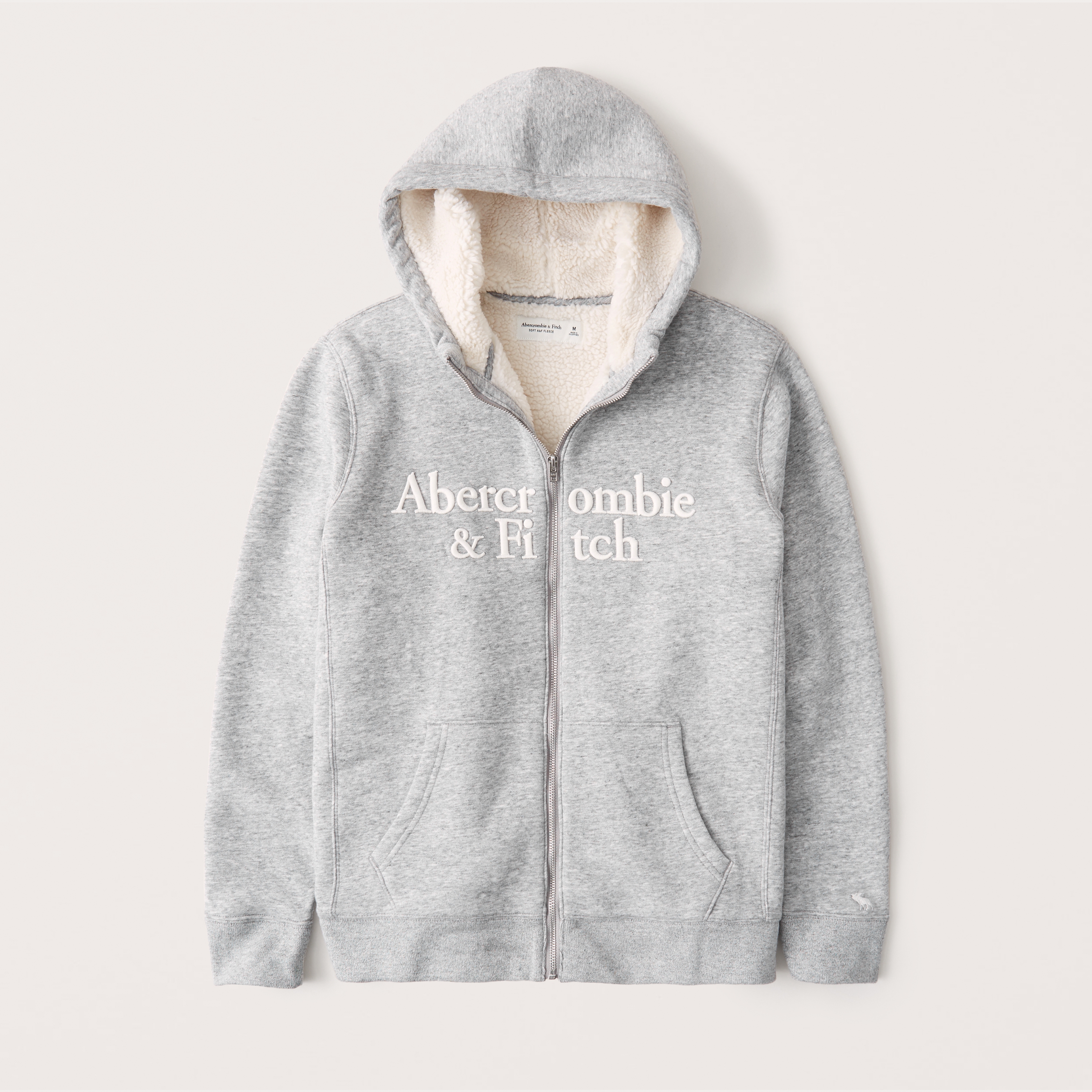 a&f sherpa sweatshirt