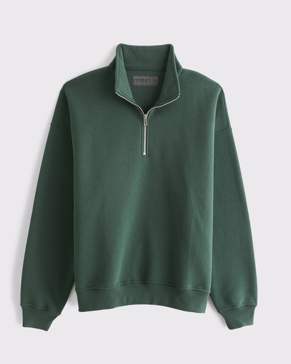 Essential Half-Zip Sweatshirt, Forest view 1