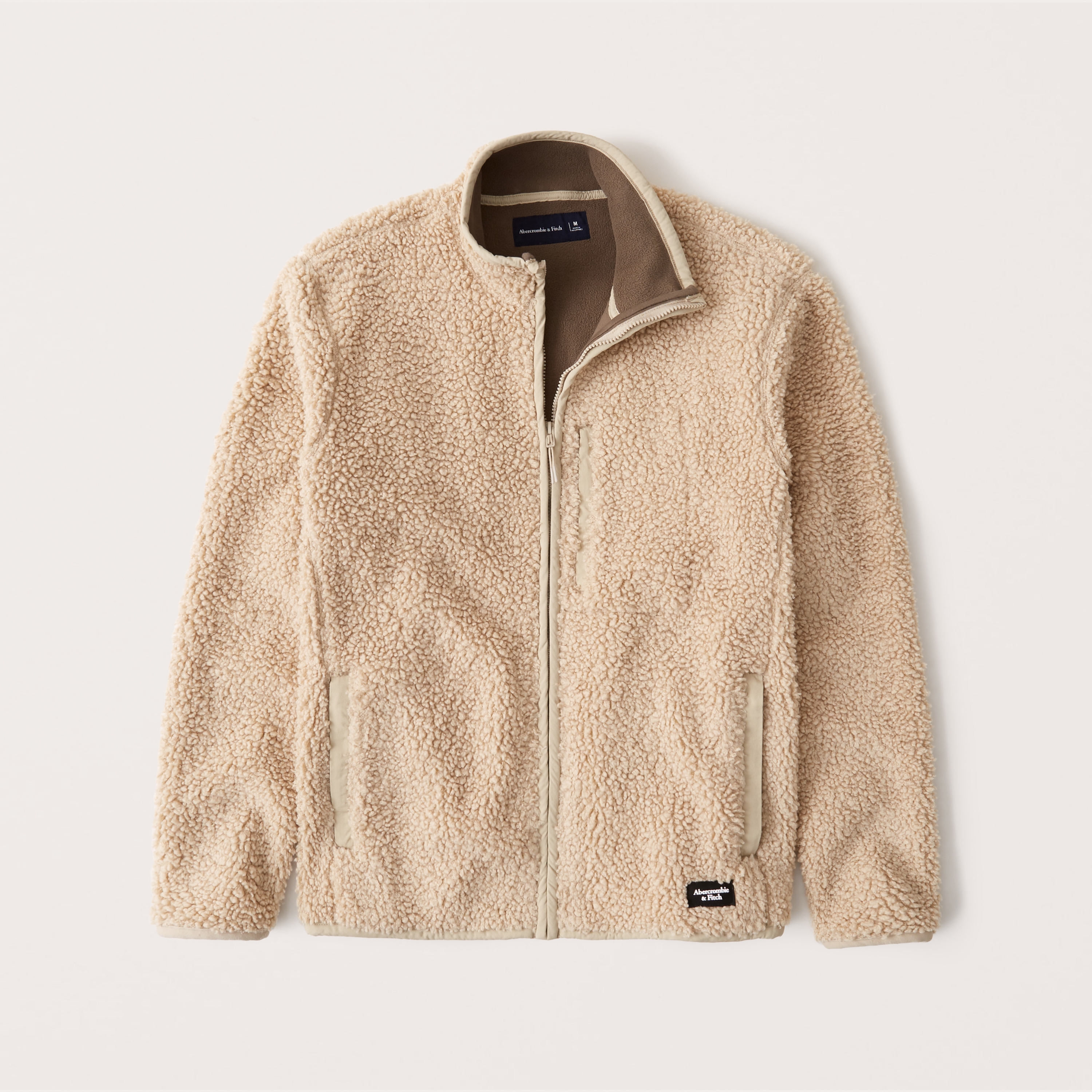 sherpa full zip jacket abercrombie