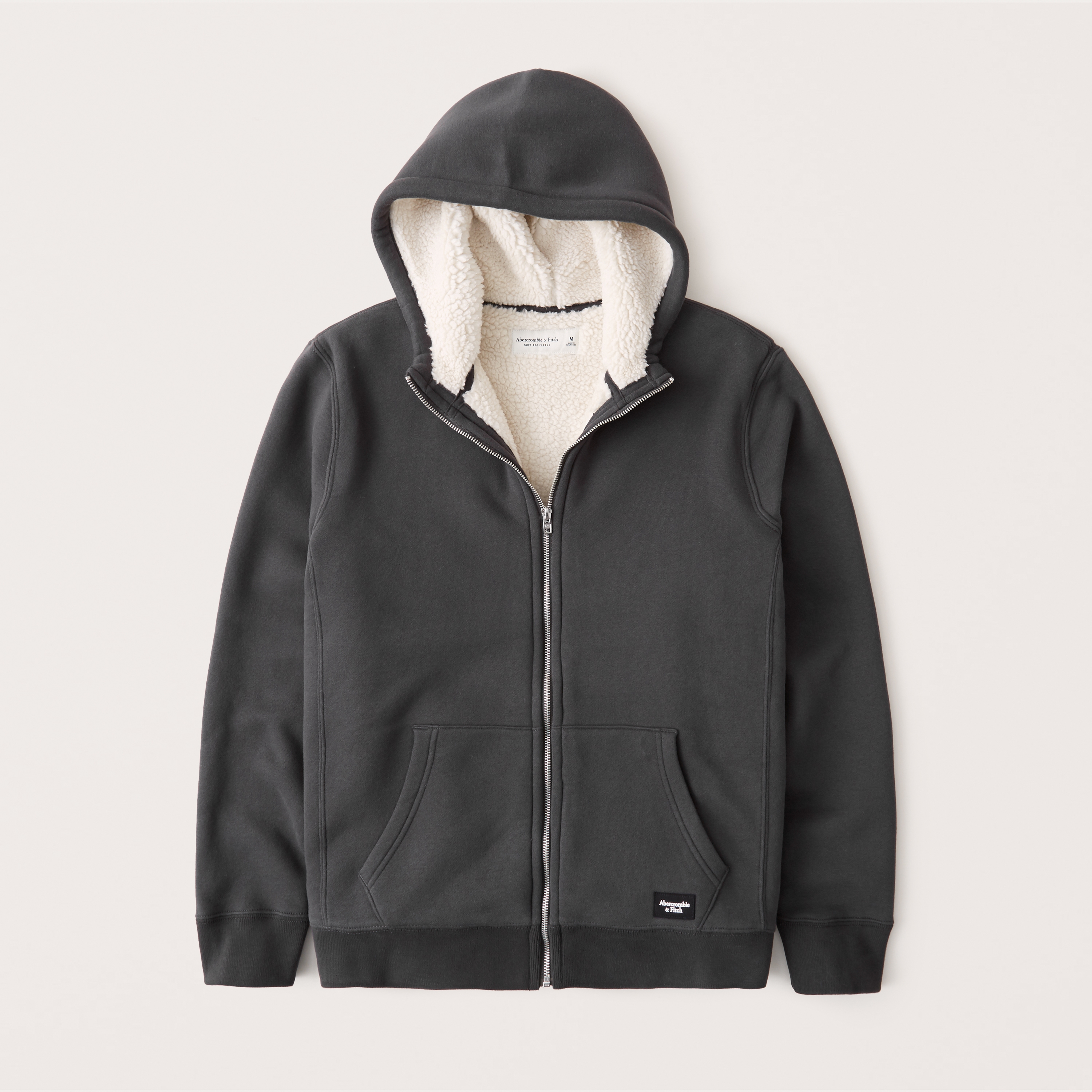 abercrombie sherpa full zip jacket