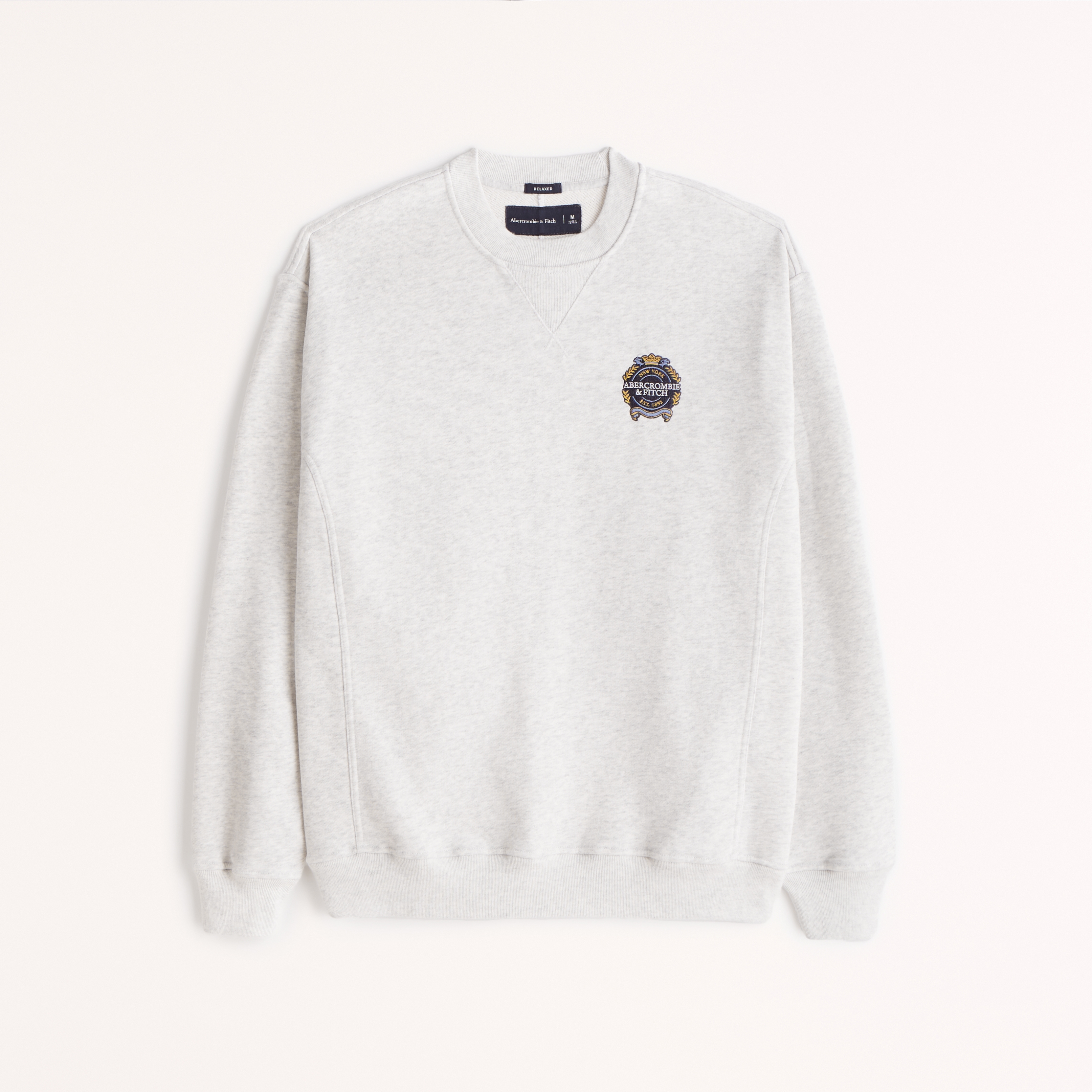 Abercrombie logo 2024 crew sweatshirt