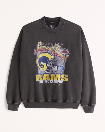 Men's Vintage Rams Graphic Crew Sweatshirt, Men's Tops