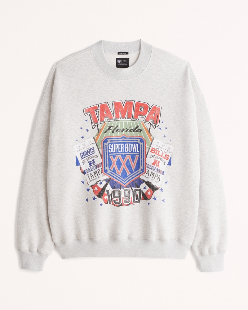 Men's Vintage Super Bowl Graphic Crew Sweatshirt, Men's Tops