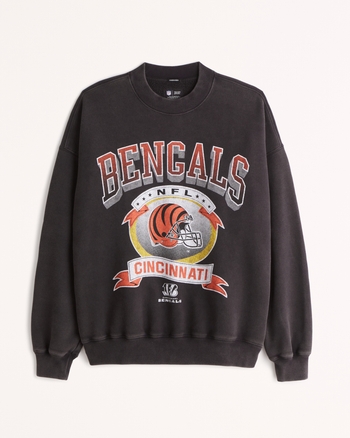 Men's Cincinnati Bengals Graphic Crew Sweatshirt | Men's Tops |  Abercrombie.com