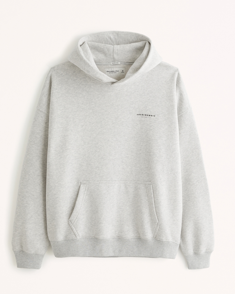 Abercrombie logo hoodie sale