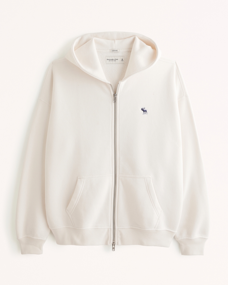 Abercrombie white hoodie sale