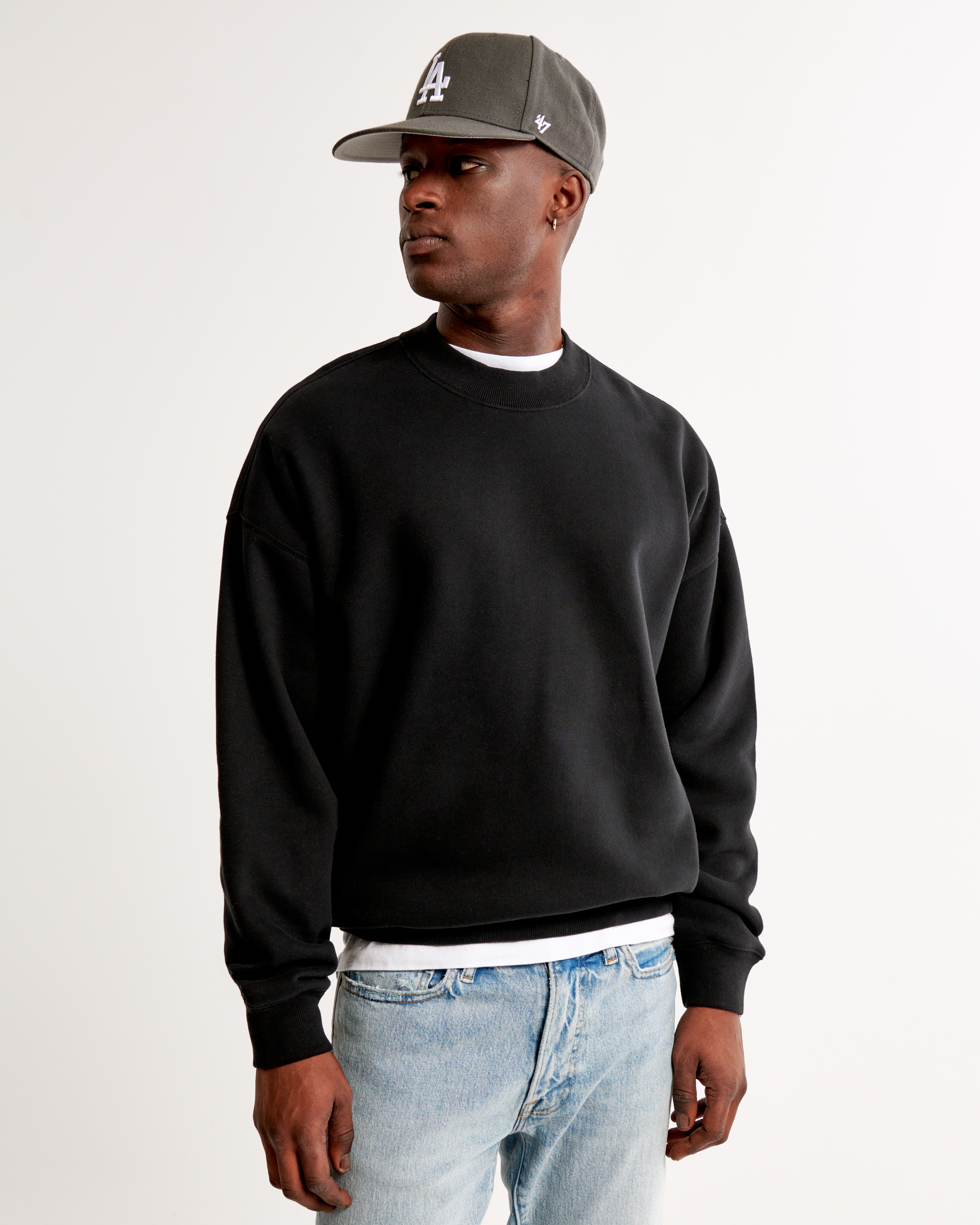 Long neck sweatshirt cheap mens