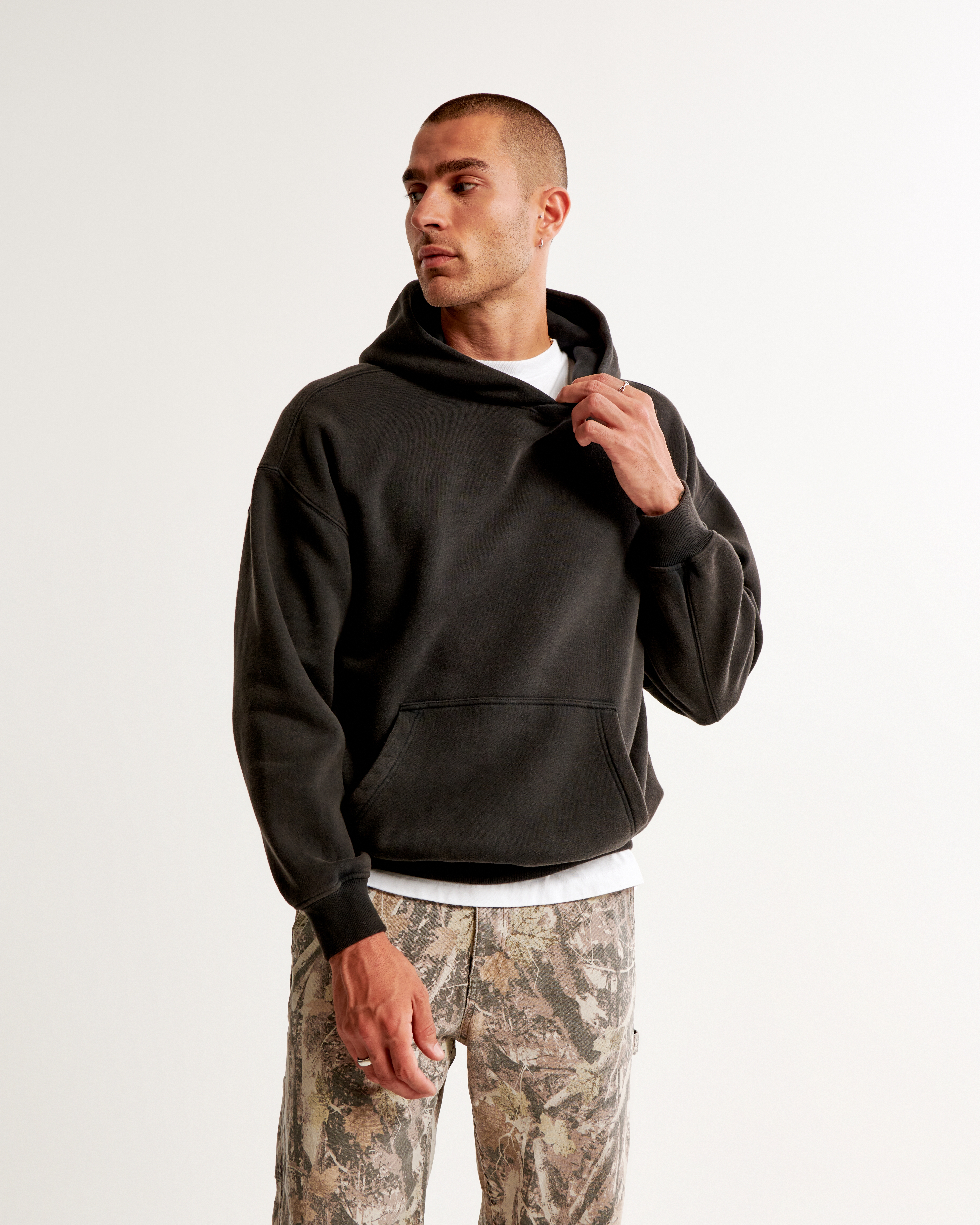 Black abercrombie online hoodie