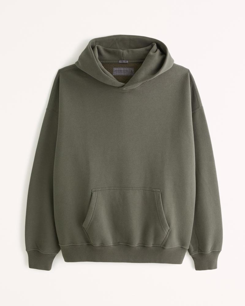 Plain olive clearance green hoodie