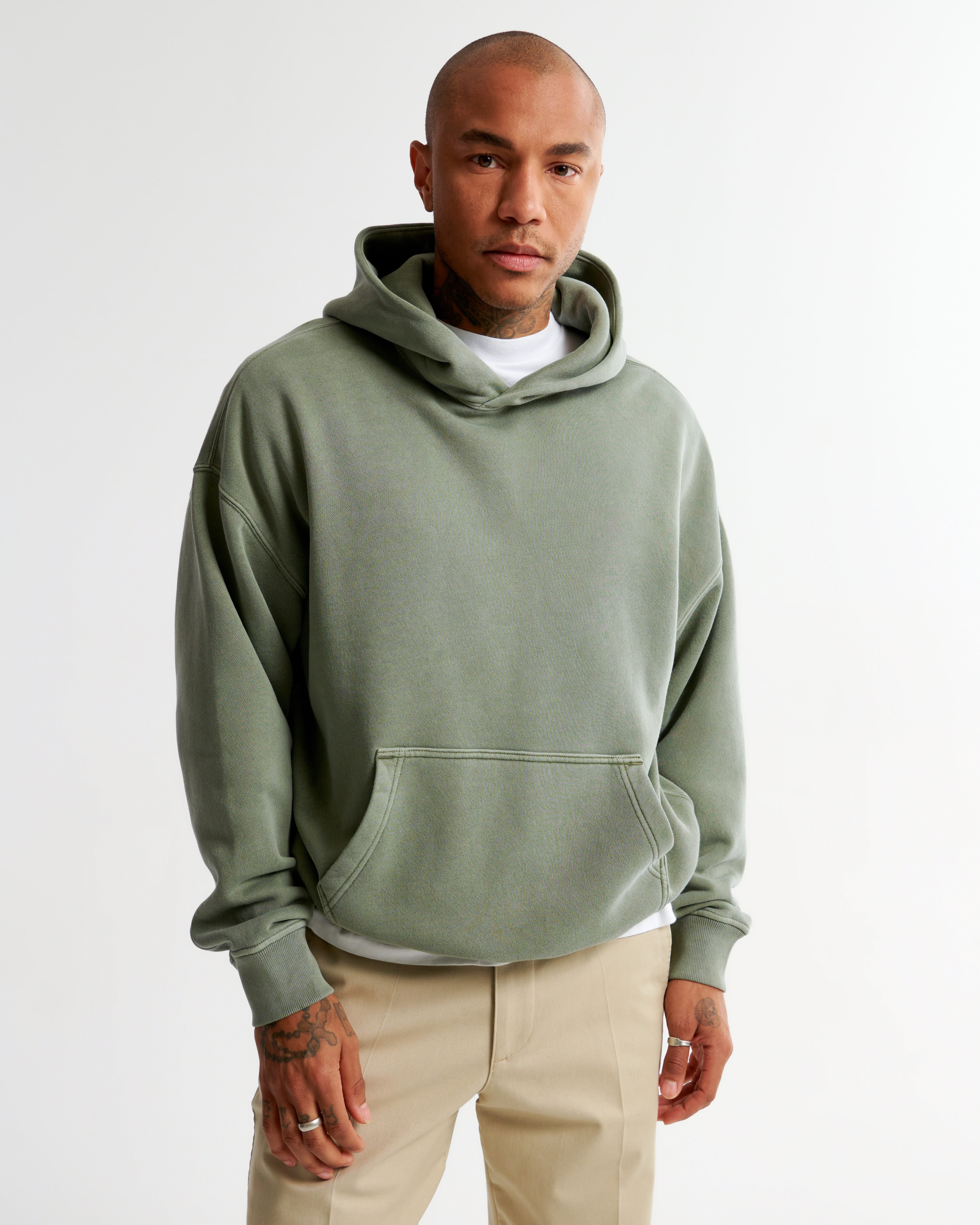 Abercrombie best sale green hoodie