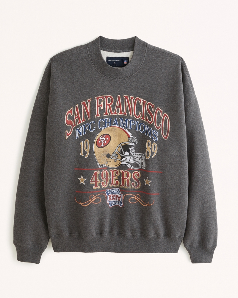 Gender Inclusive San Francisco 49ers Graphic Crew Sweatshirt