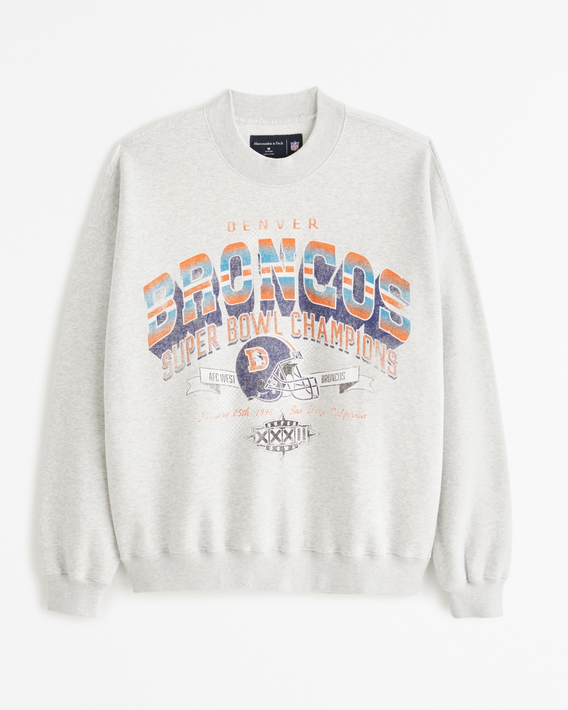 Gender Inclusive Denver Broncos Graphic Crew Sweatshirt