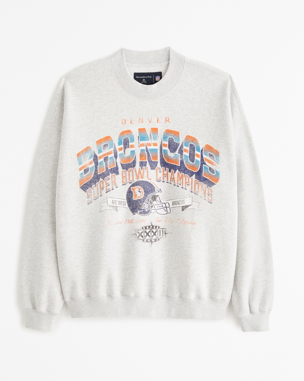 Denver Broncos Graphic Crew Sweatshirt