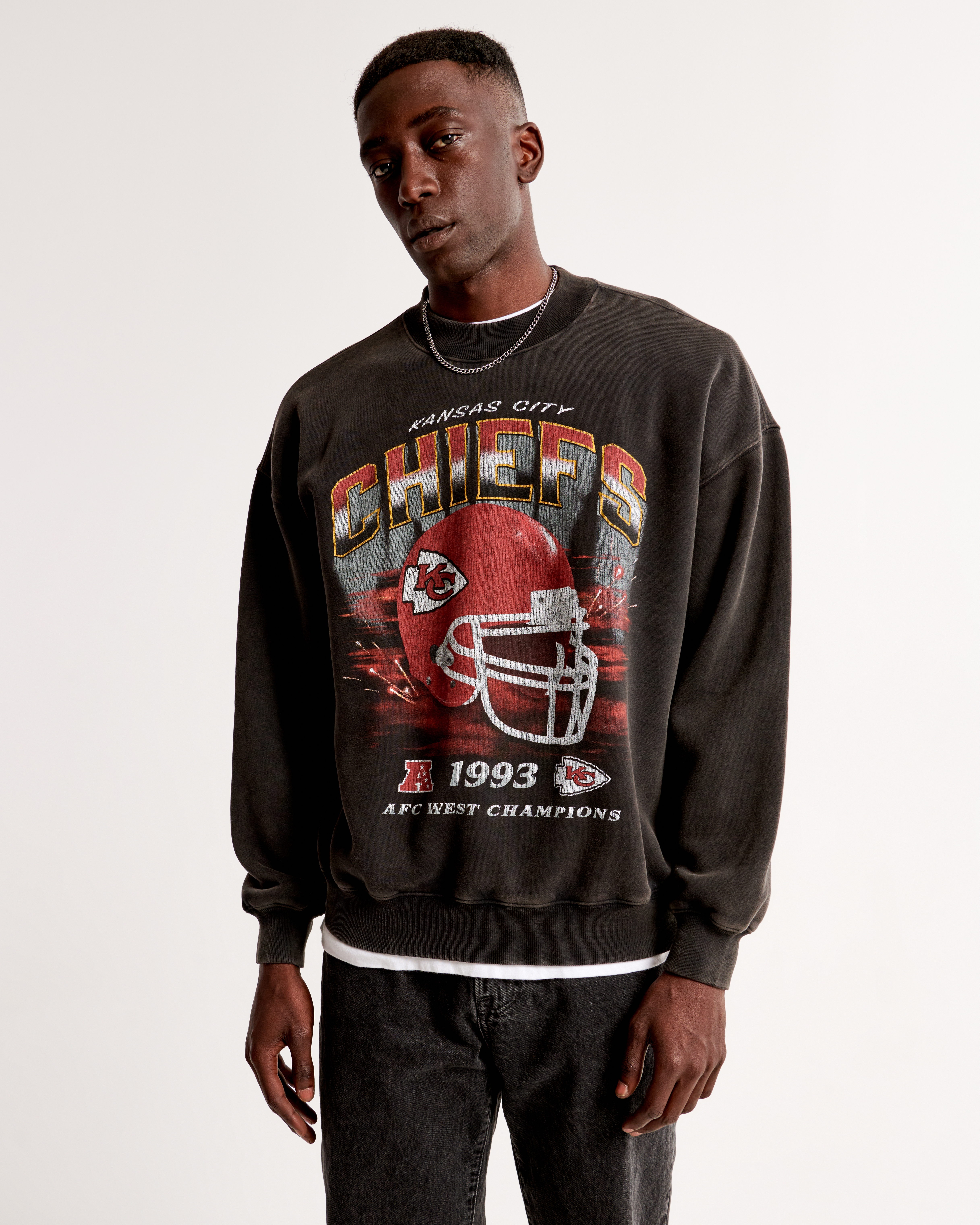 Hombre Sudadera con capucha estampada de los Kansas City Chiefs