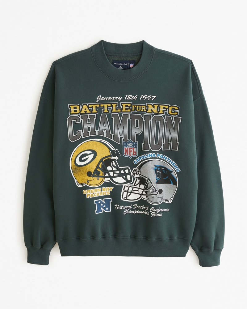 Men s Vintage NFC Championship Graphic Crew Sweatshirt Men s Tops Abercrombie