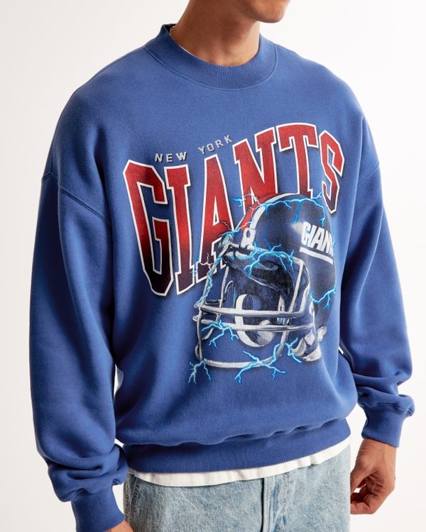 New York Giants Graphic Crew Sweatshirt, Blue