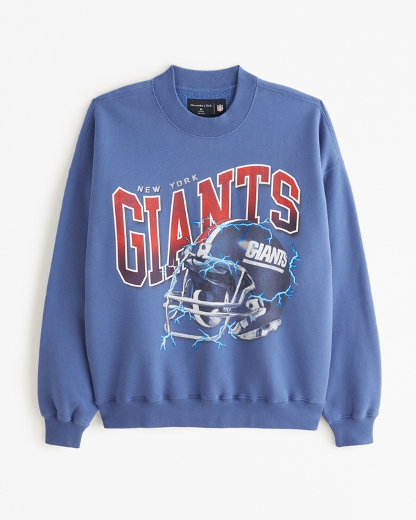 New York Giants Graphic Crew Sweatshirt, Blue