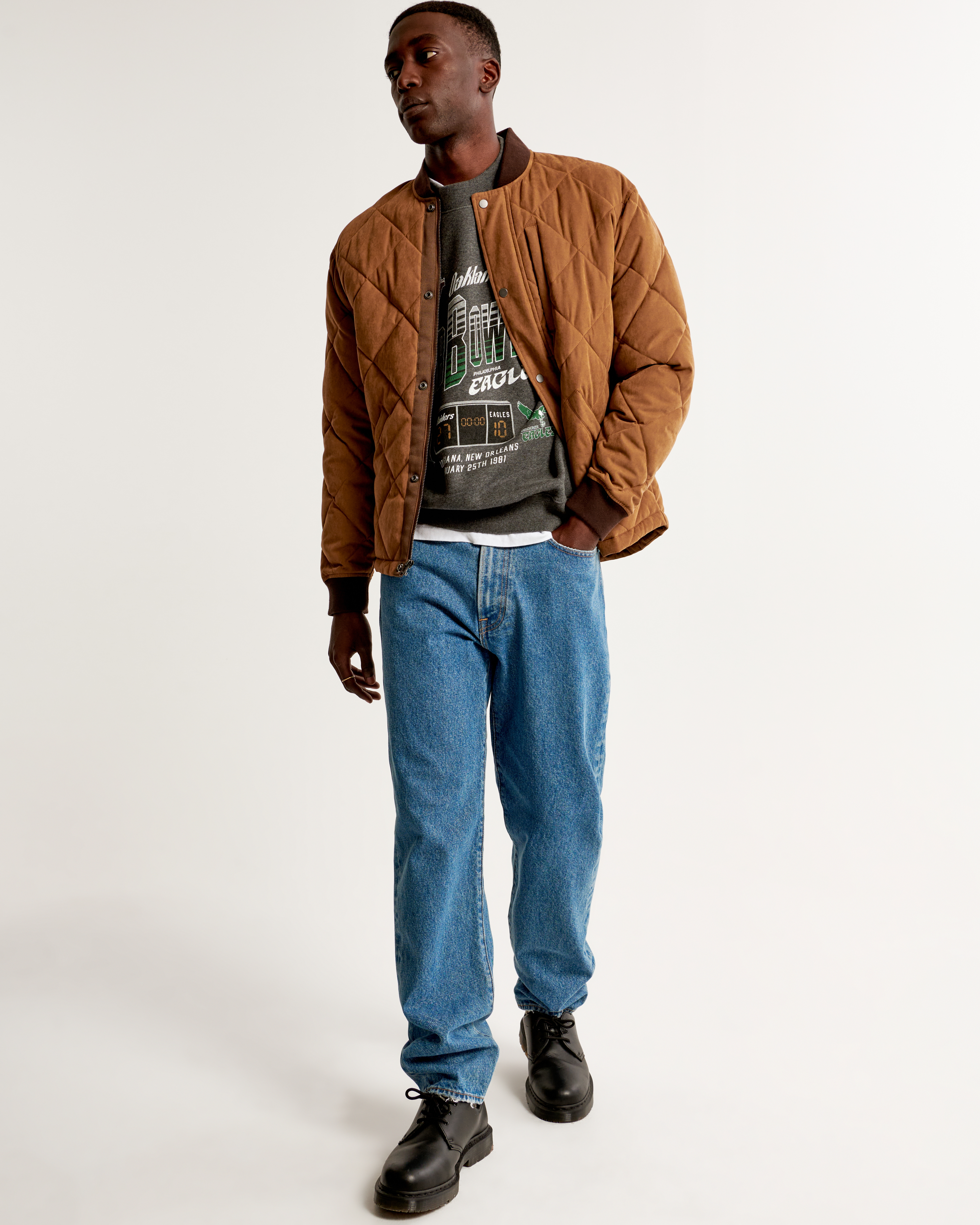 Мужские худи Abercrombie & Fitch Vintage Super Bowl Graphic Crew Sweatshirt — фото 3