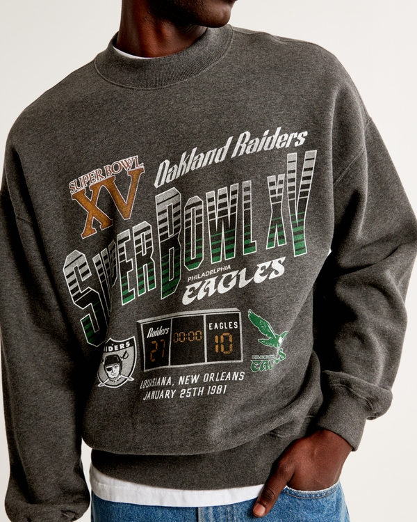 Men's Vintage Super Bowl Graphic Crew Sweatshirt | Men's Clearance