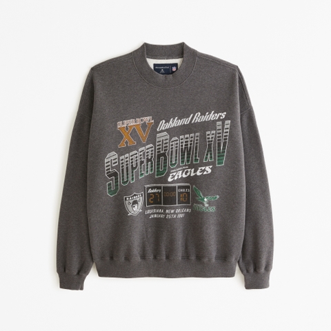 Мужские худи Abercrombie & Fitch Vintage Super Bowl Graphic Crew Sweatshirt