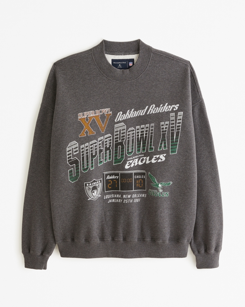 Men's Vintage Super Bowl Graphic Crew Sweatshirt, Men's Tops