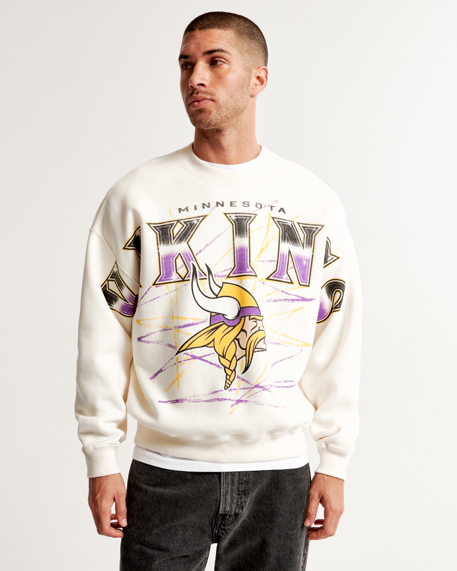 Men's Minnesota Vikings Graphic Crew Sweatshirt, Men's