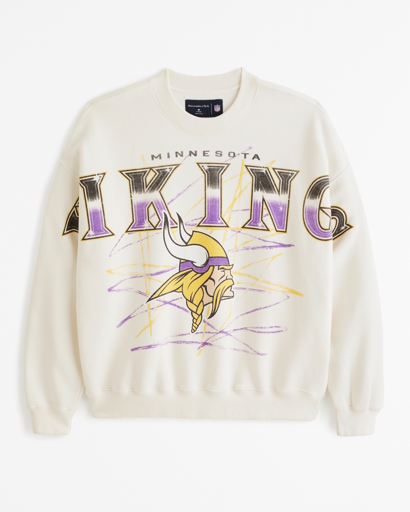 Men's Minnesota Vikings Graphic Crew Sweatshirt, Men's