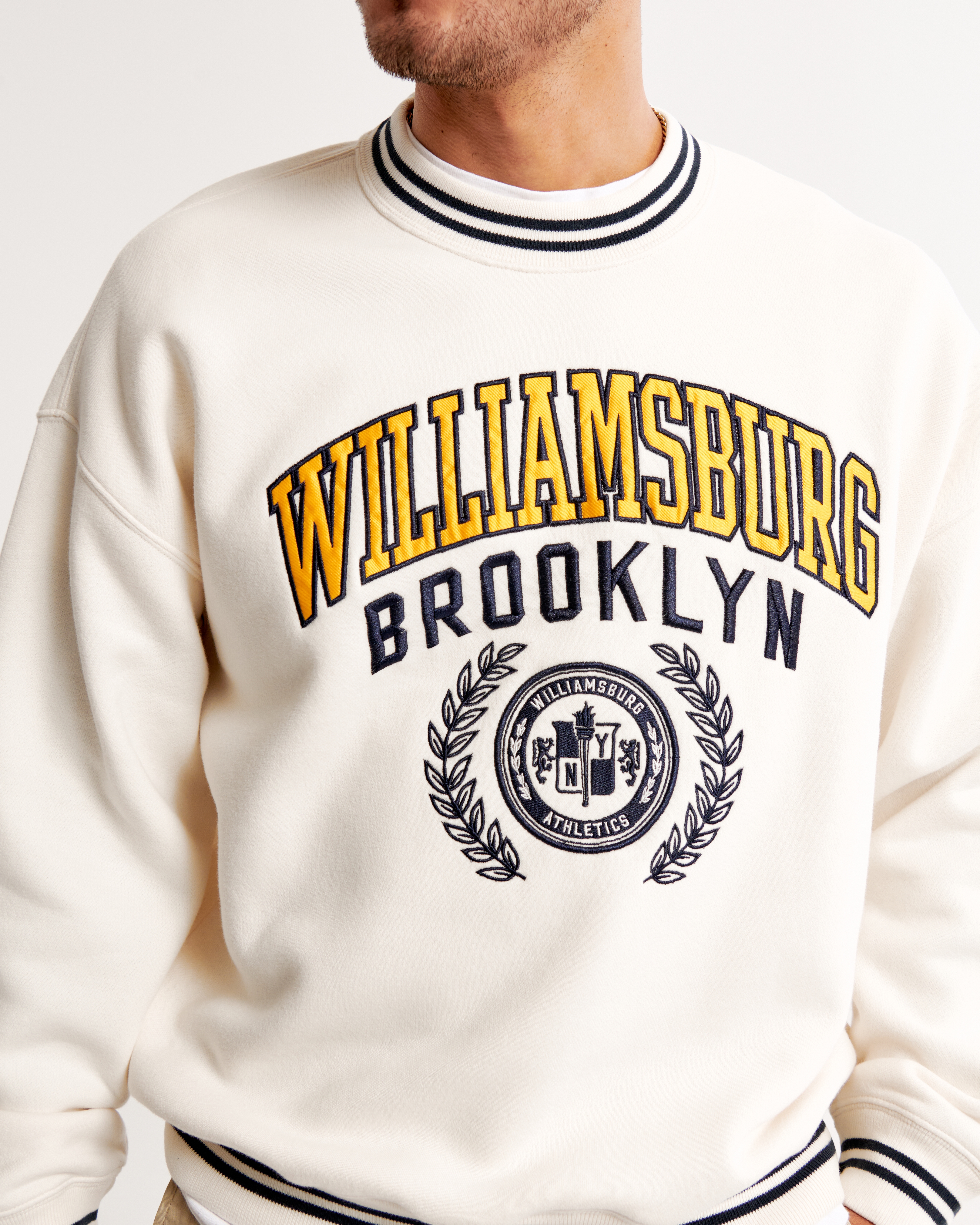 Graphic crewneck clearance sweatshirt