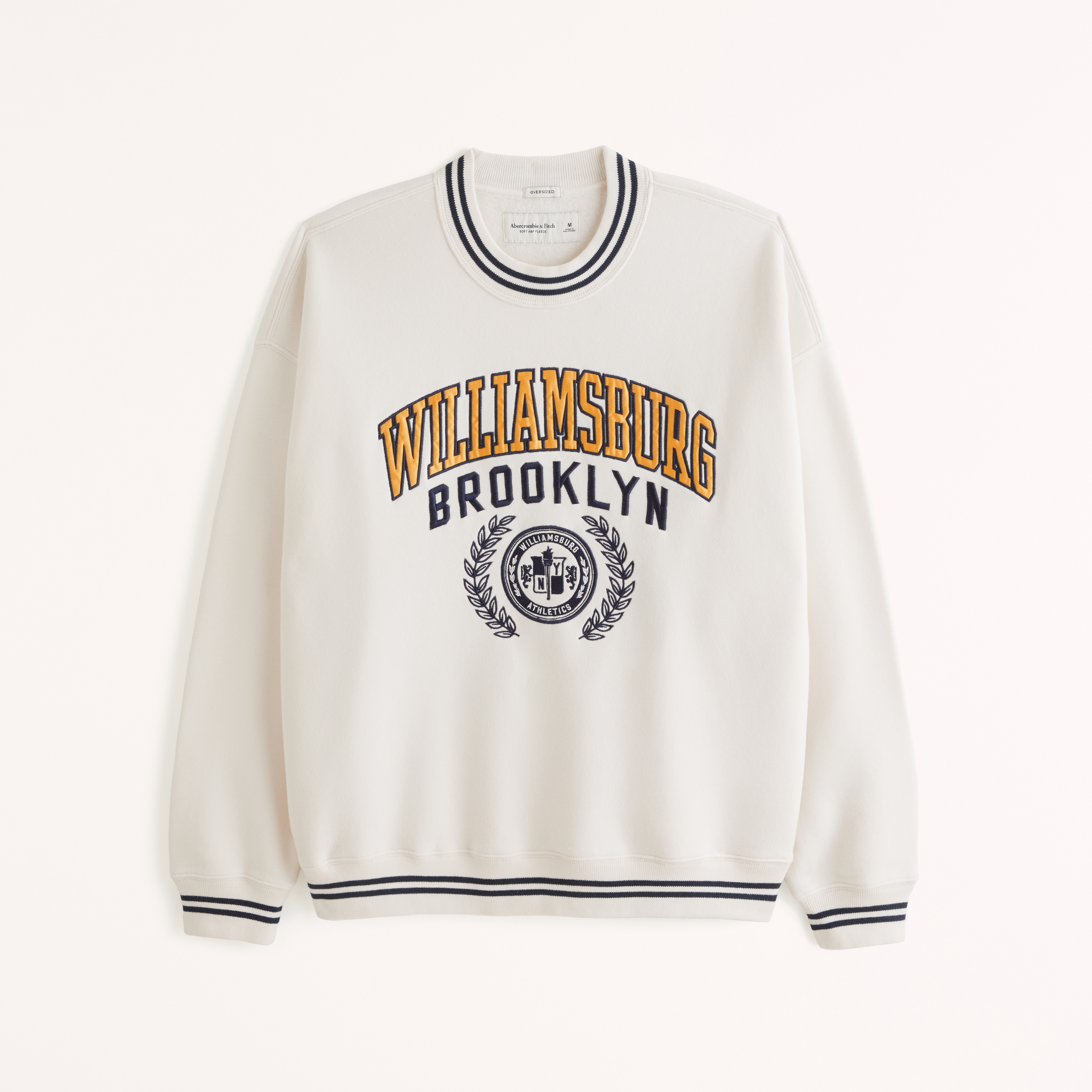 White graphic crew neck sweatshirt new arrivals