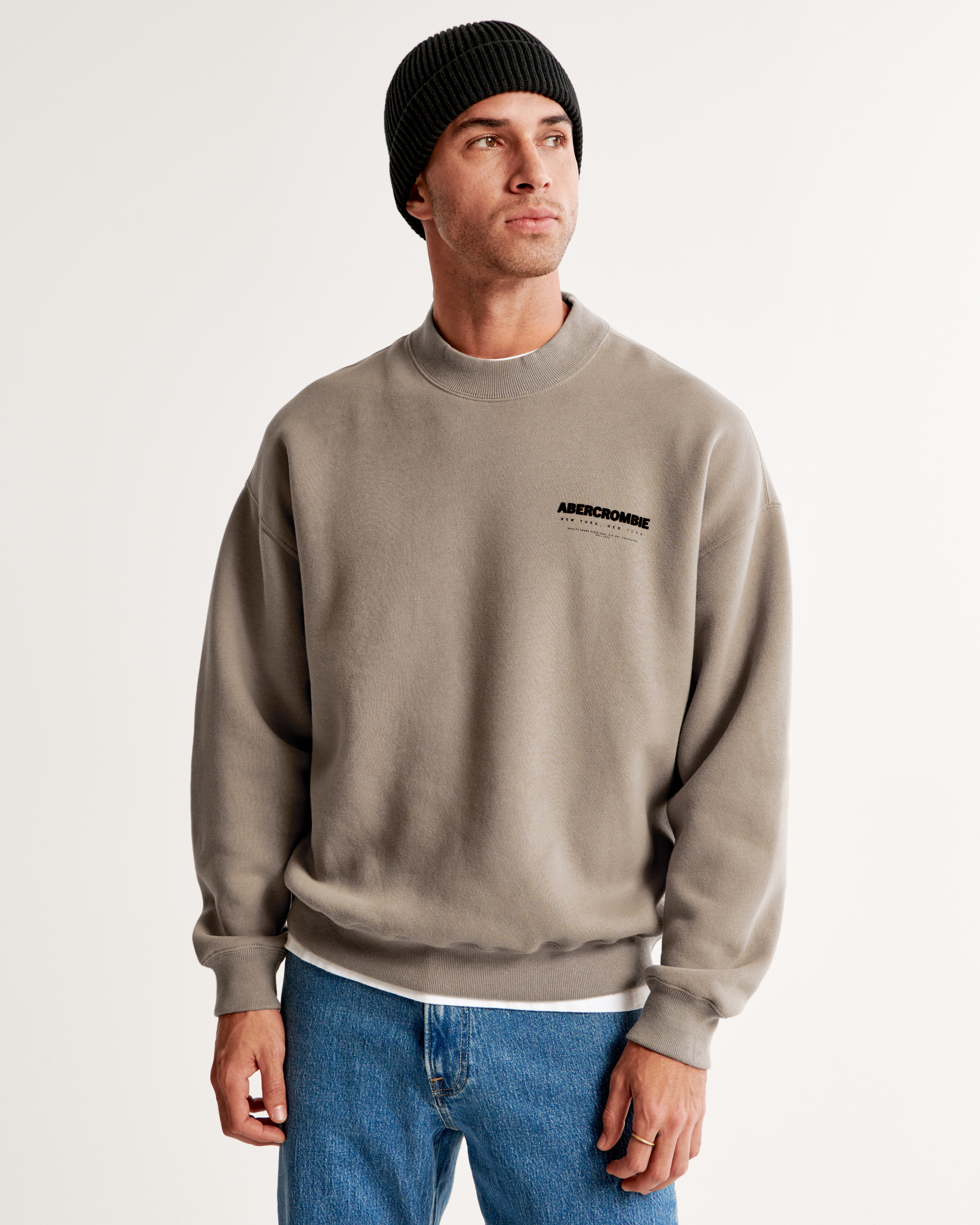 Abercrombie crew neck sweatshirt sale