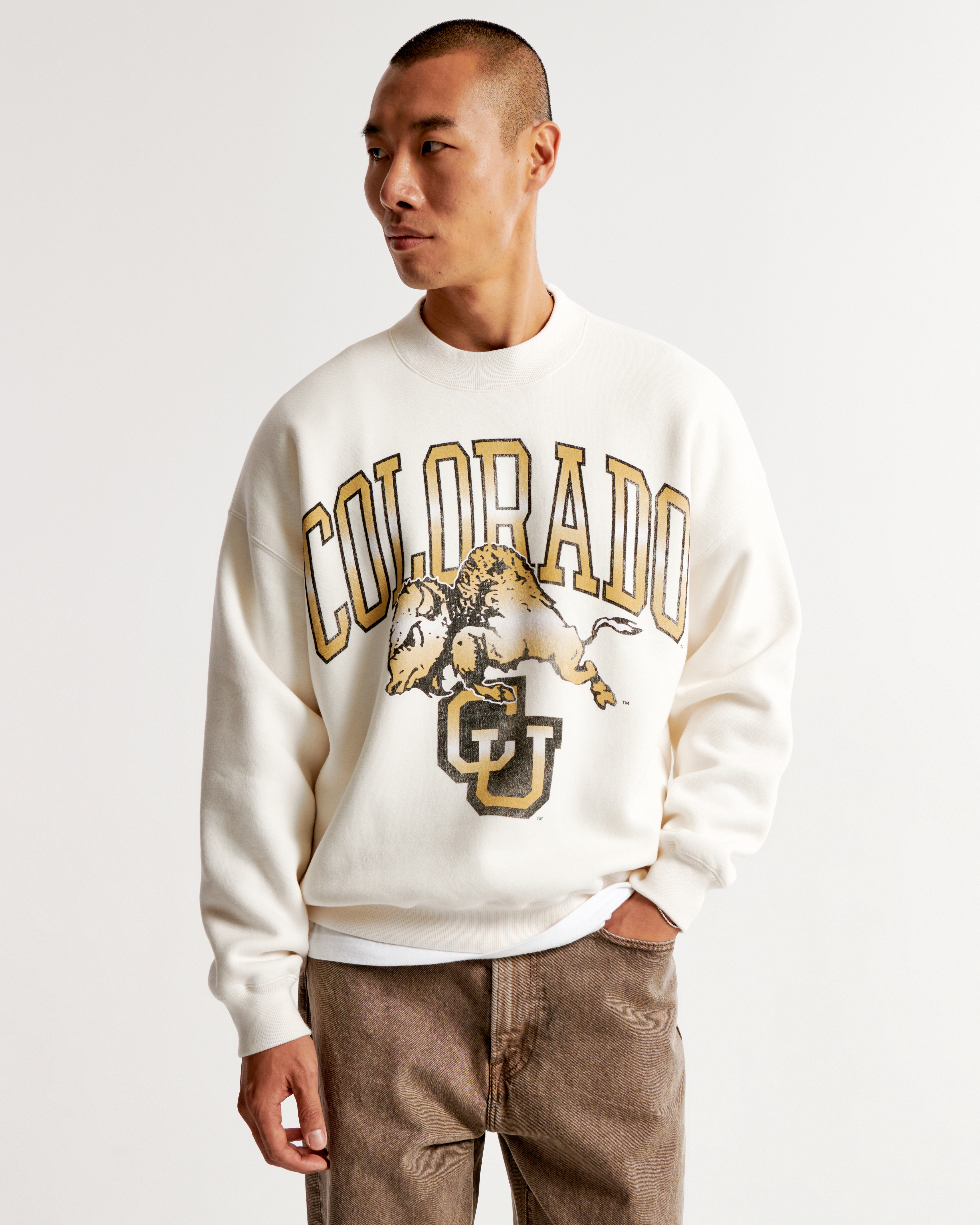 Abercrombie and fitch outlet crew neck sweatshirt